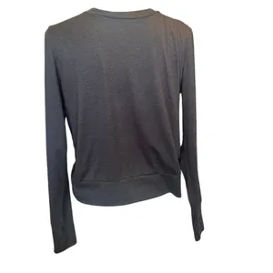 Vuori Daydream Crew Long Sleeve Performance Top Heather Charcoal Gray Size Med thumbnail 2
