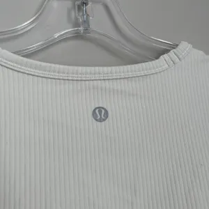Lululemon Size 6 All It Takes Ribbed Nulu Long Sleeve Shirt Bone White thumbnail 4