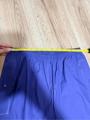 Columbia Rain Pants Purple Waterproof Shell Snap Hem Hiking Womens L thumbnail 4