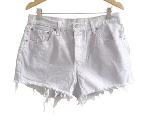 Levi’s 501 Fringe Cut Off Shorts Size 33 Lavender Women’s High Rise Festival thumbnail 1