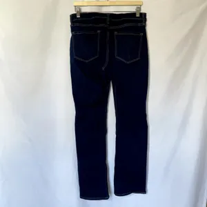 Old Navy mid-rise boot-cut dark wash‎ denim women's jeans size 12 cotton blend thumbnail 5
