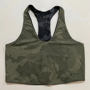 prAna Momento Reversible Camo Crop Top XS/S Racerback Yoga Activewear thumbnail 5