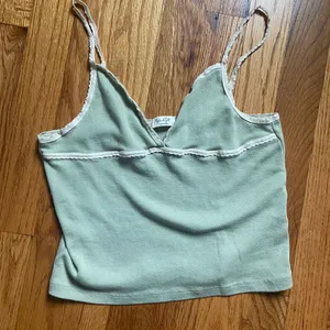 brandy melville/john galt sage green amara lace tank top thumbnail 1