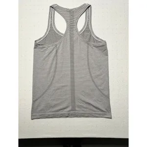 Lululemon Swiftly Tech Racerback Tank Top 10 Gray Stripe “Crush the Distance” thumbnail 2