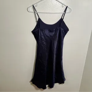 Women's Slip Dress‎ Navy Blue Sleeveless Navy Blue Spaghetti Strap A-Line Adjust thumbnail 6