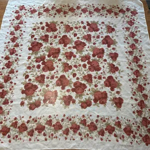 Laura Ashley Floral Square Polyester Scarf Cottagecore Vintage Made In Italy thumbnail 8