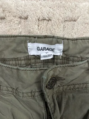 Army Green Garage Cargo Pants thumbnail 4