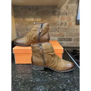 Miz Mooz Sunny Size 38 Wide US 7.5-8 Hazelnut Bootie thumbnail 6