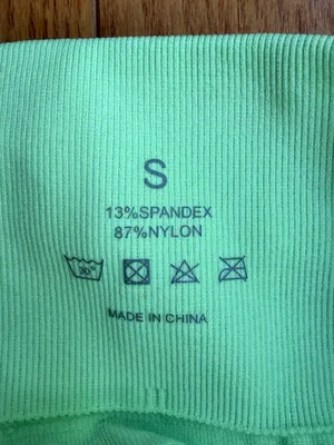 NVGTN Pastel Lime Green Seamless Biker Shorts High Waist Contour Knit Size Small thumbnail 5