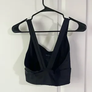 Nobull Black Unpadded Long Line Bra- Black in Size Small thumbnail 2