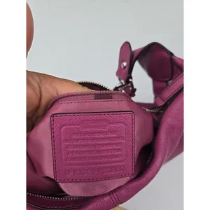 Coach Avery Tassel Purple Leather Hobo Bag Purse F23960 thumbnail 8