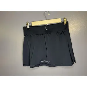 Under Armour Skort Womens Small Black HeatGear Fitted Athletic Running Tennis thumbnail 2
