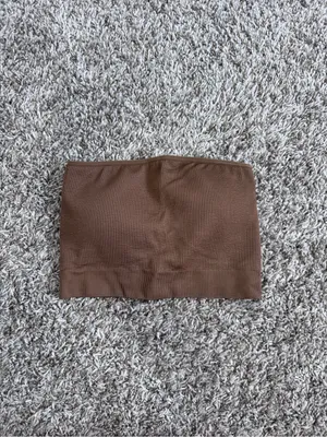 NVGTN Mocha Conquer Ribbed Seamless Bra medium thumbnail 2
