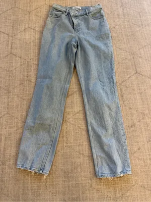 Abercrombie Curve Love 90s Straight Ultra High Rise Jeans 28 6L thumbnail 3