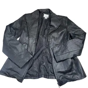 East 5th Genuine Leather Blazer‎ Jacket Black Women's Medium thumbnail 1