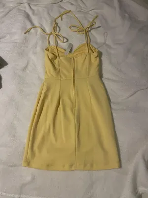yellow mini dress thumbnail 2