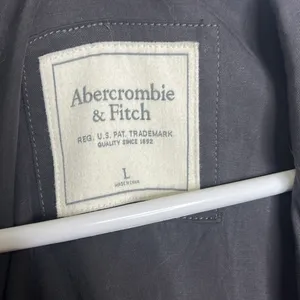Abercrombie & Fitch Gray Drape Moto Cargo Utility bomber Jacket thumbnail 4