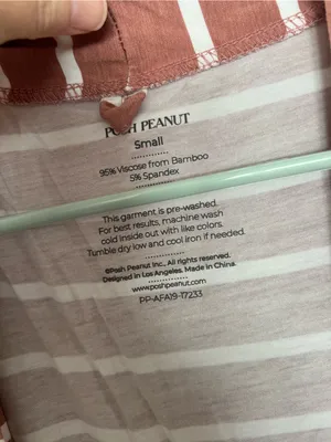 Posh Peanut Rust and White Striped Long Sleeve Wrap Dress thumbnail 4