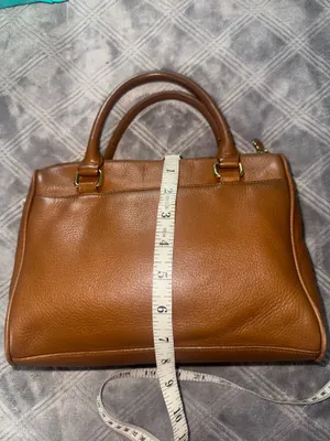 Etienne Aigner Brown Leather Satchel Handbag thumbnail 2