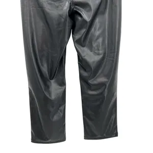 Abercrombie Curve Love Vegan Leather 90s Relaxed Pants Faux Leather Black 34 18L thumbnail 9