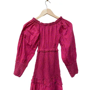 Alexis Marilena Smocked Off-shoulder Blouson-sleeve Dress Size‎ XS thumbnail 12