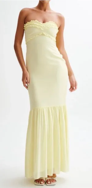 Meshki Olivette Strapless Chiffon Maxi Dress thumbnail 1