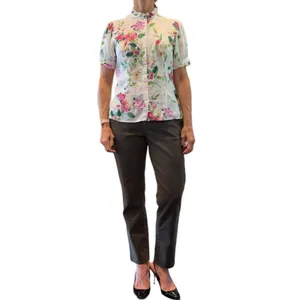 Size Small Kut From The Cloth Floral, Button Down, Ruffle Collar thumbnail 2