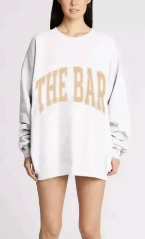 The Bar Varsity Crewneck Sweatshirt Size Large thumbnail 1