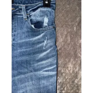 Risen Jeans Dark Wash Distressed Wide Leg Raw Hem 9/29 #776 thumbnail 14