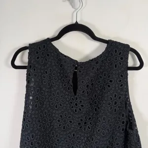 Hill House Charlie Black Crochet Lace Scallop Dress‎ Shift Mini Preppy Womens XL thumbnail 7