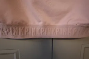 PINK Victoria's Secret Ultimate sports bra pink on bottom band in pink size large. thumbnail 4