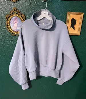Lululemon Full Flourish Oversized Cowl Neck Pullover Sweater  Sz 6 thumbnail 1