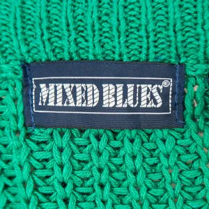 Vintage 80s Green Chunky Knit Cardigan Sweater thumbnail 6