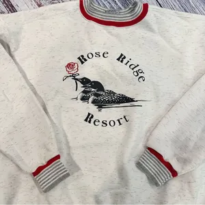 Vintage “Rose Ridge Resort” Loon Crewneck Sweatshirt thumbnail 2