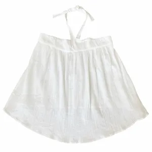 Pilyq Ava Top 100% Cotton Waterlily Size Medium Large Coastal Neutral Gauze Boho thumbnail 1
