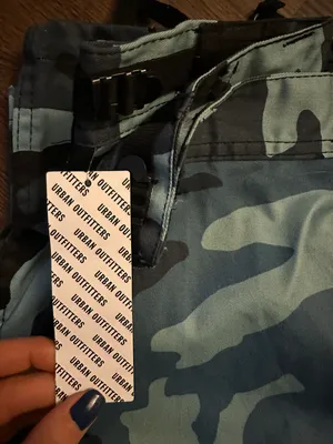 Urban Outfitters High Waisted Camo Cargo Pants thumbnail 3