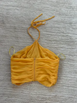 superdown Yellow Halter Top thumbnail 3