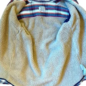 Burton Grace Sherpa Plaid Flannel Shirt Jacket Fleece Lined Shacket Size S thumbnail 9
