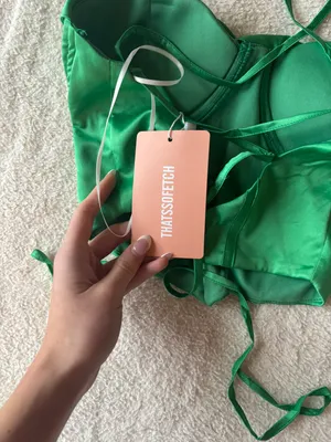 ThatsSoFetch Green Corset/ Bustier thumbnail 3