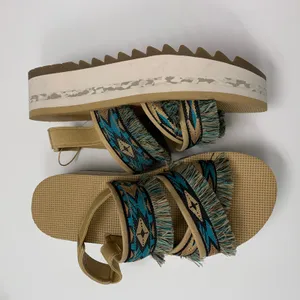 TEVA Flatform Ceres Embroidery-fringe Platform Sandals Size 8 thumbnail 7