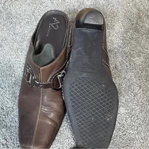 Aerosoles Snapezoid Women's Brown Casual Low block Heel Square‎ Toe Mule size 9M thumbnail 8