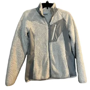 Columbia Teddy Fleece Zipper Jacket gray size S‎ thumbnail 1
