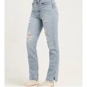 NEW Levi’s 501 Original button fly denim Jeans size 32 light blue premium thumbnail 3