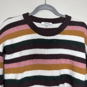 Madewell‎ Striped Payton Pullover Sweater in Coziest Yarn Size S Wool Alpaca thumbnail 4