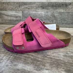 Birkenstock Women's Uji Sandals Modern Suede Fuchsia Tulip Size 7 (38) thumbnail 6