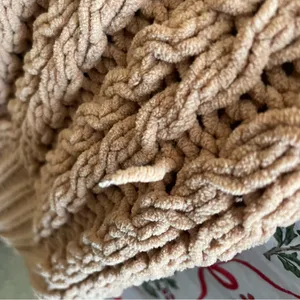 Aerie Cable Car Quarter Zip Chenille Knit Sweater Size Small thumbnail 6