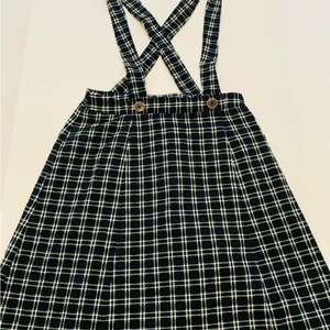 Anthopologie Chic Plaid Skirt with Suspenders thumbnail 2
