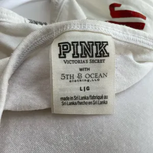 PINK UW Madison Badgers Cropped Backless Foil Print Graphic Tank Top Sz Large thumbnail 4