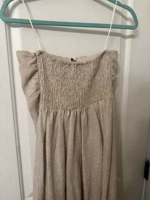 Olivaceous Linen Dress thumbnail 4