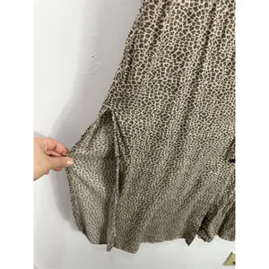 VICI Leopard Print Maxi‎ Shirt Dress Large Long Sleeve Button Up Duster Boho Mod thumbnail 6